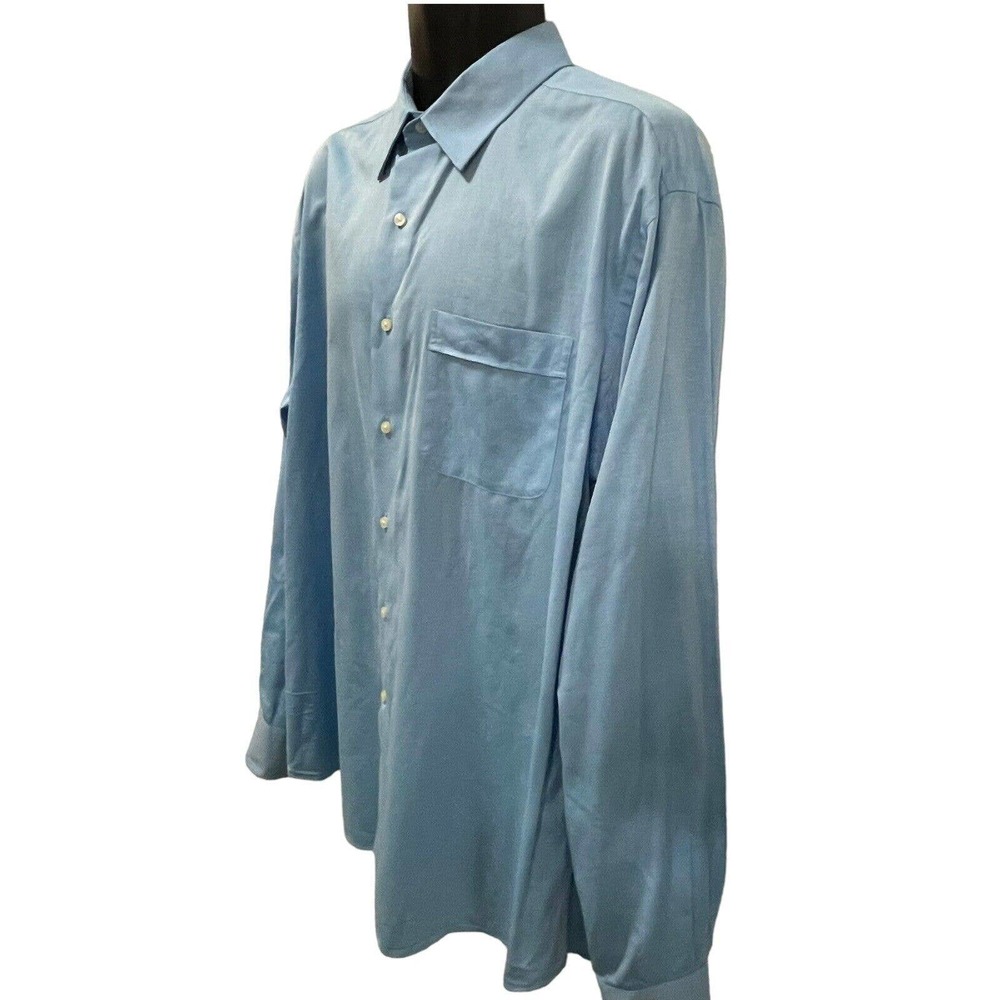 Tommy Bahama Men’s Long Sleeve Button Up Dress Shirt Light Blue Size‎ 17 36 / 37 - Picture 4 of 11